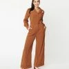 Collectif Brown Western Jumpsuit Sale