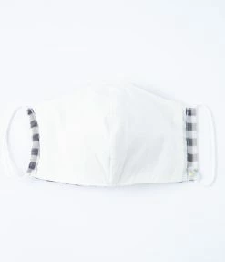 Magnolia Place Black Gingham & Fabric Daisies Face Mask Sale