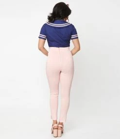 Sale Unique Vintage Light Pink High Waist Melody Pants