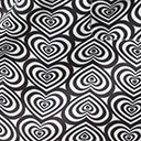 Sale Smak Parlour Black & White Hypnotic Heart Mod Skirt