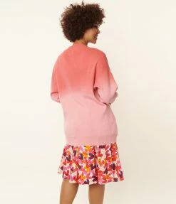 Unique Vintage Pink Ombre Aspen Cardigan New Arrivals!