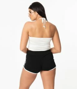 Ever Hottie White Halter Crop Top Sale