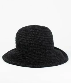 FAME Accessories Hats Black Fuzzy Bucket Hat