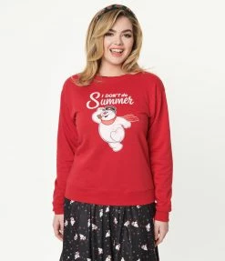 Frosty The Snowman X Unique Vintage I Dont Do Summer Sweatshirt