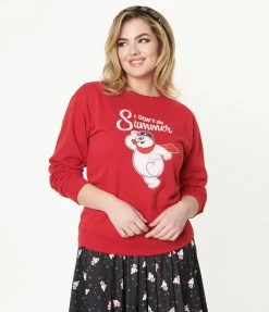 Frosty The Snowman X Unique Vintage I Dont Do Summer Sweatshirt