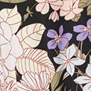 Sale Unique Vintage Black & Pink Floral Print Farrah Maxi Dress