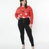 Unique Vintage Plus Size Black Denim High Waist Fisher Jeans Sale