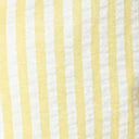 No Less Than Plus Size Yellow & White Striped Button Up Pajama Shirt Lingerie & Shapewear