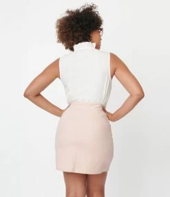 Sale Smak Parlour Light Pink Hearts Match Game Mini Skirt
