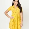 Cakeworthy Winnie The Pooh Flare Dress Fan Flair