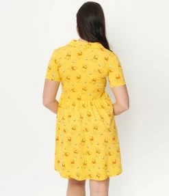 Cakeworthy Winnie The Pooh Flare Dress Fan Flair