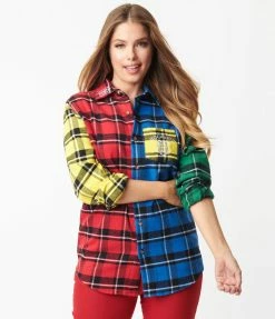 Cakeworthy Hogwarts Color Block Flannel