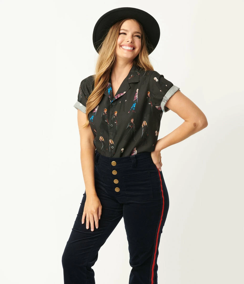 Cakeworthy Harry Potter Students Button Up Unisex Top Fan Flair