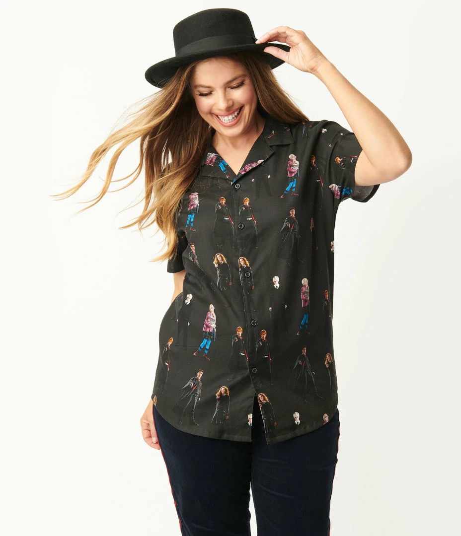 Cakeworthy Harry Potter Students Button Up Unisex Top Fan Flair