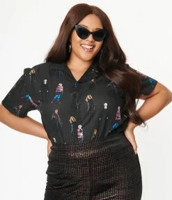 Fan Flair Cakeworthy Plus Size Harry Potter Students Button Up Unisex Top