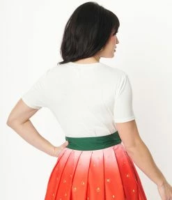 Unique Vintage White Back To Basics Top