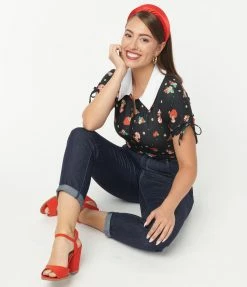 Unique Vintage Dark Blue Denim Marilyn Jean Capris Clothing