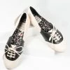 Ellie Shoes Bettie Page Retro Cream & Black Halle Oxford Saddle Shoes