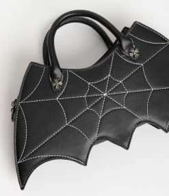Handbags Unique Vintage Black Bat Purse