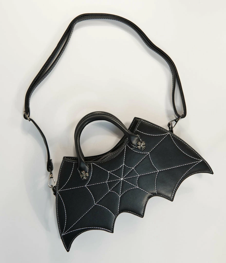 Handbags Unique Vintage Black Bat Purse