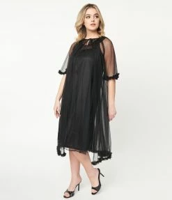 Tatyana Black Pillow Talk Long Nightgown Set Lingerie & Shapewear