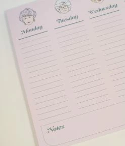 Fan Flair Cakeworthy Golden Girls Weekly Desk Planner