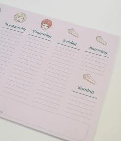 Fan Flair Cakeworthy Golden Girls Weekly Desk Planner