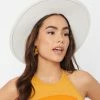 Queens White Panama Wide Brim Hat Hats