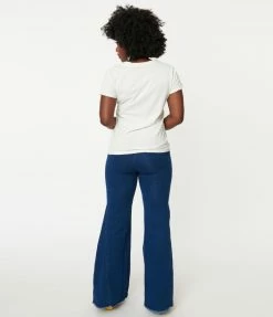 Flying Tomato Medium Indigo Denim High Waist Flare Jeans