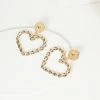 8 Other Reasons Bachelorette 18K Gold Plated Twist Heart Drop Earrings