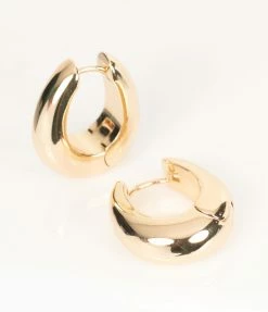 8 Other Reasons 14K Plated Gold Classic Huggie Earrings Jewelry