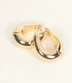 8 Other Reasons 14K Plated Gold Classic Huggie Earrings Jewelry