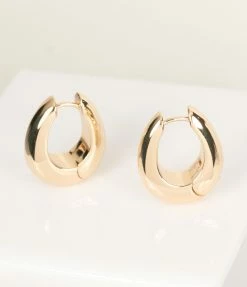8 Other Reasons 14K Plated Gold Classic Huggie Earrings Jewelry