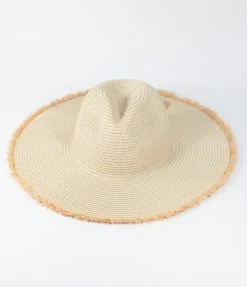 Joia Beige Straw Wide Brim Western Hat