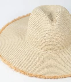 Joia Beige Straw Wide Brim Western Hat