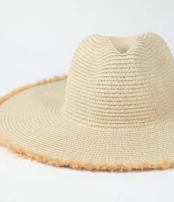Joia Beige Straw Wide Brim Western Hat