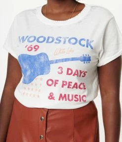 Faire (Recycled Karma) Woodstock 1969 Guitar Unisex Graphic Tee Sale