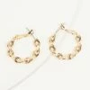 8 Other Reasons 14K Gold Plated Twisted Hoop Earrings Jewelry