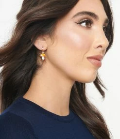 8 Other Reasons Jewelry Rhinestone & Bead 14k Gold Plated Earring Set