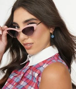 8 Other Reasons 14K Gold Plated & Floral Beaded Sweetie Hoop Earrings