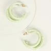8 Other Reasons Green Speckled Trilogy Hoop Earrings Jewelry