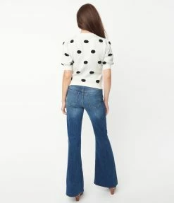 Sneak Peek Sale Medium Blue Denim Flare Jeans
