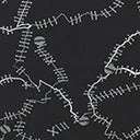 Swimwear Unique Vintage Black Spooky Stitches Belted Redondo Swim Bottoms