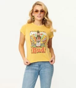 Fan Flair Junk Food Vintage King Of Beers Budweiser Graphic Tee