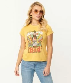 Fan Flair Junk Food Vintage King Of Beers Budweiser Graphic Tee