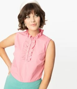 Smak Parlour Pink Coffee Break Blouse Sale