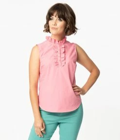 Smak Parlour Pink Coffee Break Blouse Sale