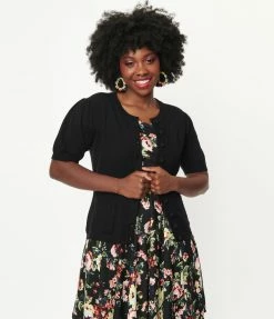 Unique Vintage Black Telluride Cardigan Sweater