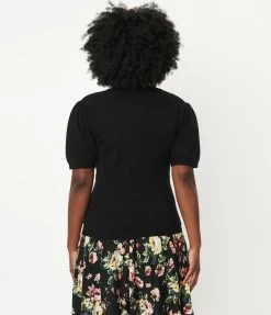 Unique Vintage Black Telluride Cardigan Sweater