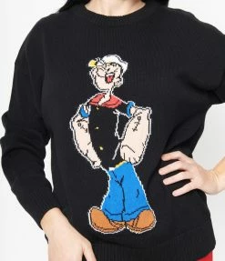 Popeye X Unique Vintage Popeye The Sailor Man Sweater Fan Flair